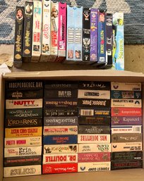 Large Lot Of VHS Movies Incl. Shrek, Runaway Bride, Titanic, Forest Gump & Many More, Some New In Packaging