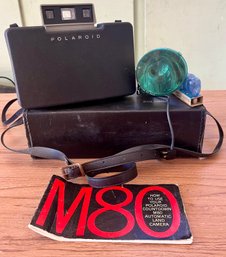 Polaroid M80 Camera W/ Instruction Manual, Flash & Bulbs