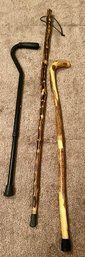 3 Canes / Walking Sticks