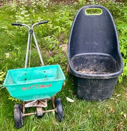 Wheeled Yard Tub & Yard Spreader