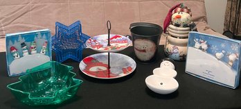 Entertain W/ These Sweet Snowmen Dishes & More