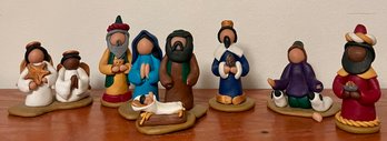 Clay Nativity Scene