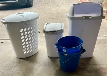 Trash Cans, Laundry Basket & Buckets