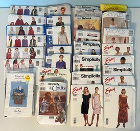 A Lot Of Patterns Incl. Butterick, See & Sew, Simplicity, McCalls And More