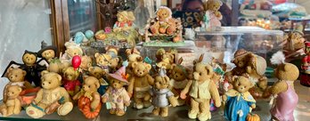A Large Assortment Of Cherished Teddies Incl With Mostly Halloween Themed Bears And More