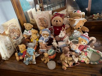 A Large Assortment Of Cherished Teddies Incl Wanda, Todd And Friend, Sachets, Plastic Banks And More