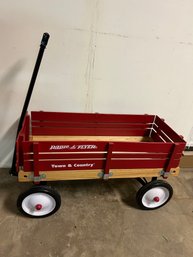 Radio Flyer Wagon With Wood Side Rails