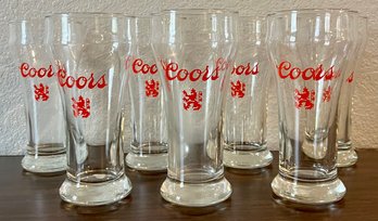 Set Of 7 Coors Glasses