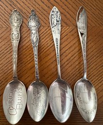 Sterling Silver Sovereign Spoons. Incl. Iowa, Omaha, Grand Canyon   An
