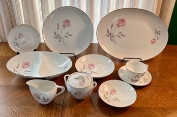 Service Of 8 With Serving Pieces China By Royal Crest Called Princess Rose