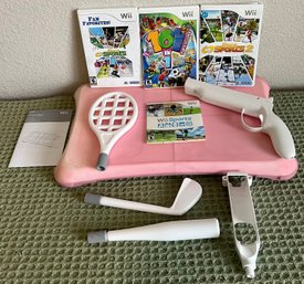 Wii Console Games & Wii Fit Board, Incl Wii Sports, 101 In 1, Deluxe Gaming Bundle & More