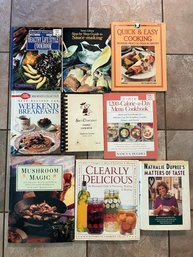 Collection Of Cookbooks Incl Sam Champion Council Cookbook, Mushroom Magic, Clearly Delicious & More