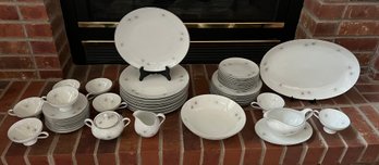 46pc West Germany Cathedral Bavaria China Set Incl Teacups, Saucers, Plates, Serving Platters & More