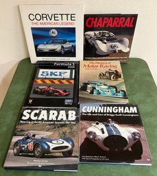 Collection Of Collectors Cars Hard Cover Books Incl Corvette, Scarab & More