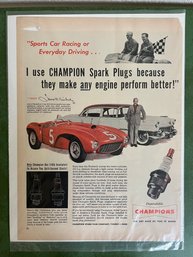 Champions Spark Plugs Print