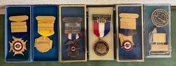 6 Medals Incl Northwest Territory & 1988 Musket Team