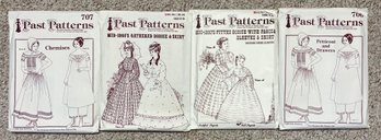 Im CIm Cold Lot Of Vintage Sewing Patterns Incl 4 Past Patterns Incl Bodice & Skirt, Chemises & More