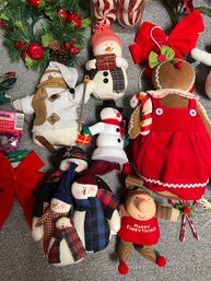 Collection Of Vintage Ornaments And Holiday Decorations