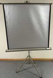 Vintage Sears Projector Screen With Tripod