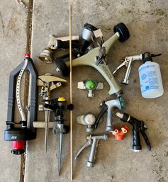 Lot Of Garden Sprinklers & Hose Attachments