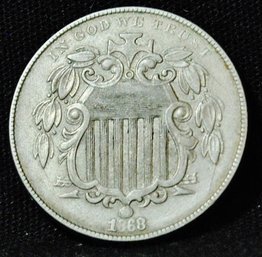 1868 Shield Nickel  XF  SUPERB!  (app37)