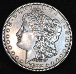 1882  Morgan Silver Dollar XF PLUS  NICE ()