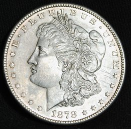 1878-S  Morgan Silver Dollar XF Plus / AU Key DATE   (frp56)