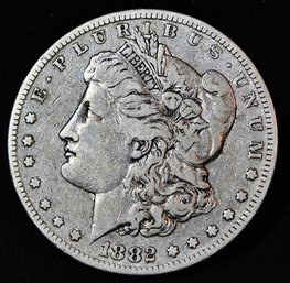 1882-S  Morgan Silver Dollar  VF  (rca69)