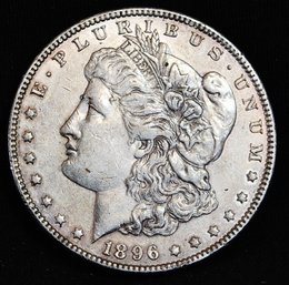 1896 Morgan Silver Dollar  XF / XF PLUS  Good Date!   NICE! (caa23)