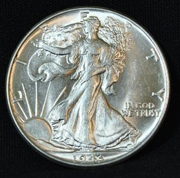 1943  Walking Liberty Silver Half Dollar  AU / BU Great Luster!  (orb29)