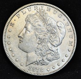 1878-S  Morgan Silver Dollar  Key Date!  AU / Uncirc   NICE! (iva29)