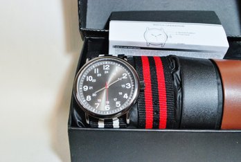 BRAND NEW Unisex Watch W/ Changeable Bands In Orig Box WORKING