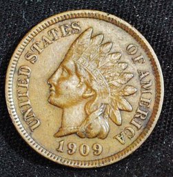 1909 Indian Head Cent GOOD DATE!!  XF PLUS  FULL LIBERTY / 4 Diamonds NICE!  (bmt52)