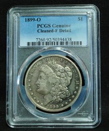 1899-O  Morgan Silver Dollar  PCGS Graded  F Detail - Cleaned    (npc5NT)