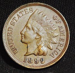 1899 Indian Head Cent  XF  Full Liberty & 4 Sharp Diamonds! NICE!  (abg72)