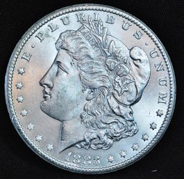 1883-CC   CARSON CITY  Morgan Silver Dollar  Rare Date!  Uncirc Full FEATHERING  STUNNING! (3ndc4)