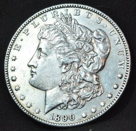 1890  Morgan Silver Dollar BU  UNCIRC  SUPER  NICE! Full Chest Feathering (8xta4)