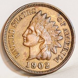 1902 Indian Head Cent  XF   Full Liberty & 4 Diamonds NICE  (21ncm)