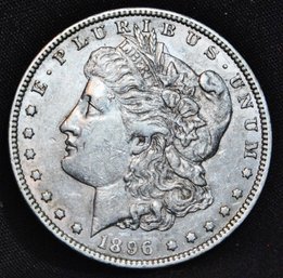 1896  Morgan Silver Dollar VF / XF  NICE (yka37)