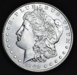 1902-O   Morgan Silver Dollar BU UNCIRC  Great Date! FULL CHEST FEATHERING  Super Coin!  (5mtg3)