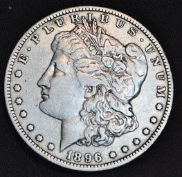 1896-O Morgan Silver Dollar VF PLUS/XF   KEY DATE! (xve29)