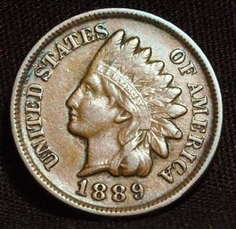 1889 Indian Head Cent  XF Full Liberty & Diamonds Super Nice!  (etp24)