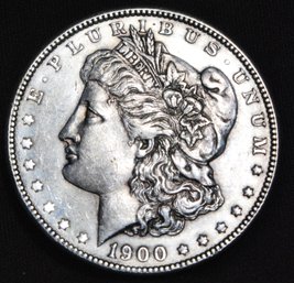 1900 Morgan Silver Dollar AU Good Date!  (and67)