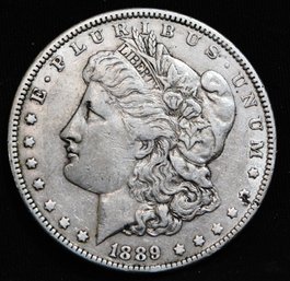 1889  Morgan Silver Dollar VF Plus / XF   (3zzs2)