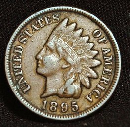 1895 Indian Head Cent  VF Plus / XF Full Liberty & 2 Diamonds Nice!  (cer15)