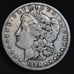 1886-O Morgan Silver Dollar KEY DATE!   (sma29)