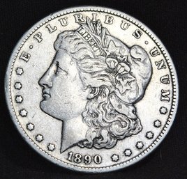 1890-CC  CARSON CITY Morgan Silver Dollar  VF Plus / Near XF Nice! (xat32)