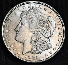 1921-D  Morgan Silver Dollar KEY DATE! UNCIRC Possible VAM (fca48)
