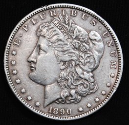 1890  Morgan Silver Dollar  XF  Very Pleasing Tone!  (pmc26)