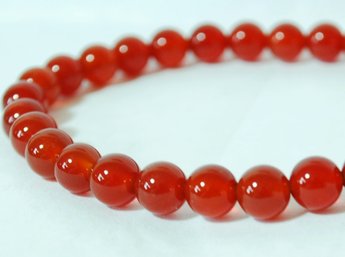 Natural Red Carnelian Agate Bracelet STONE OF Spiritual HEALING STONE  NEW